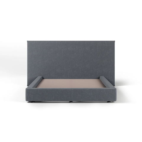 LUNA Vegas Slate Fabric Bed Frame (Australian Made) BED