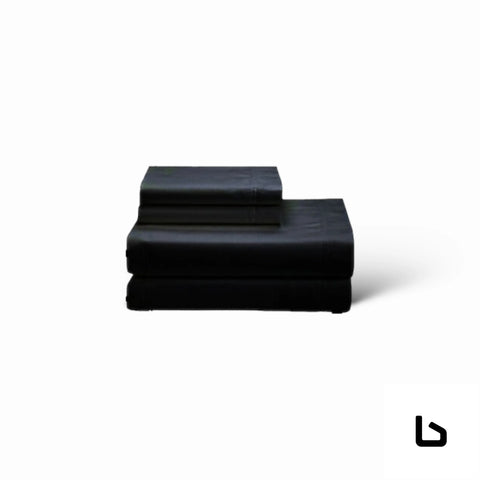 LUX 2000TC - Single / Black - Bed sheets