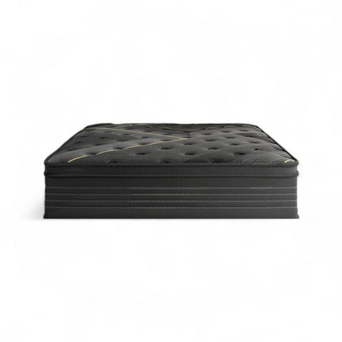 Luxe black bamboo 9 zone charcoal reinforced sleep mattress