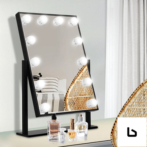 Makeup mirror hollywood with light round 360 rotation