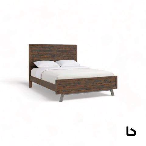 Matherson bed frame - double / brown