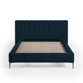 MATILDA Supreme Velvet Plush Denim Fabric Bed Frame (Australian Made) Bed Frame Bedroom Factory 