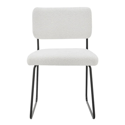 Mayor Dining Chair - Boucle white - DINING CHAIR