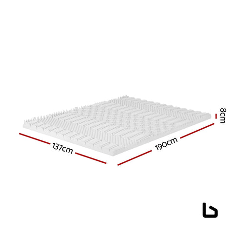 Bedding memory foam mattress topper 7-zone airflow pad 8cm