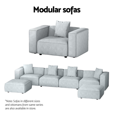 Modular Sofa Chaise Set 1-Seater - Sofa