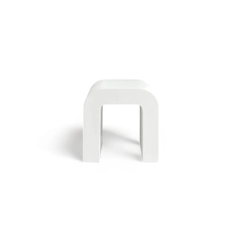 Narly white wood bedside table - tables