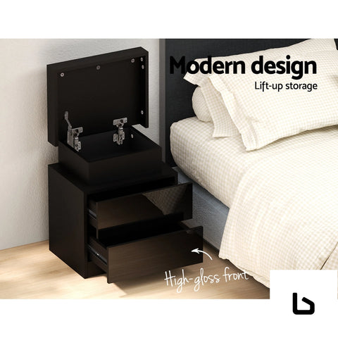 Nick led rgb bedside table - tables