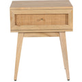 Olearia bedside table 1 drawer storage cabinet solid mango