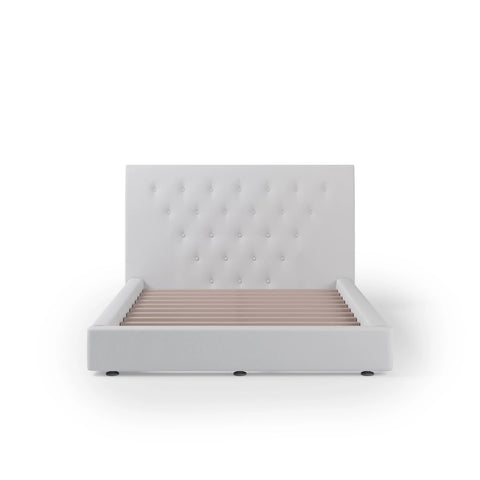 OLINDA Vegas Smoke Fabric Bed Frame (Australian Made) BED
