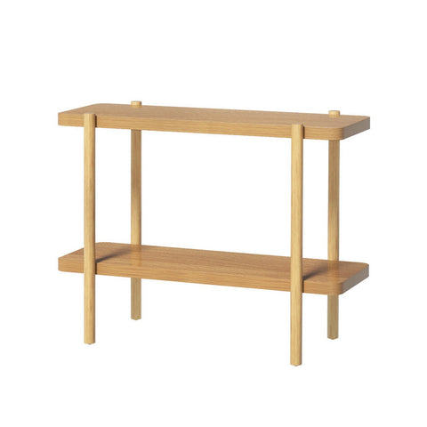 Console table 92cm 2-tier pine sera - furniture > living