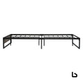 Platform black metal bed base - frame
