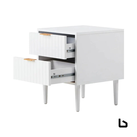 Press bedside table - white