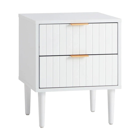 Press bedside table - white