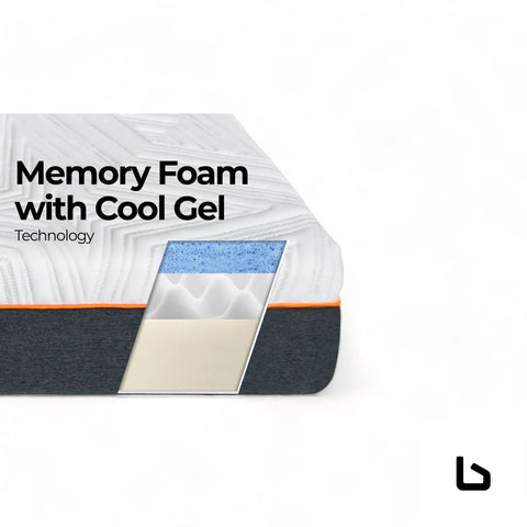Pressure relief cool gel memory foam mattress