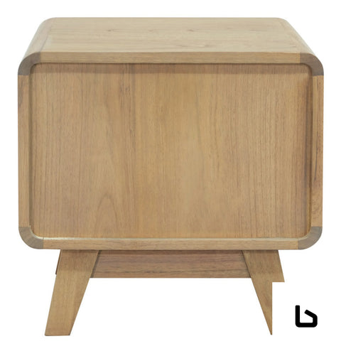 Providence 2 drawer bedside table (natural) - furniture >