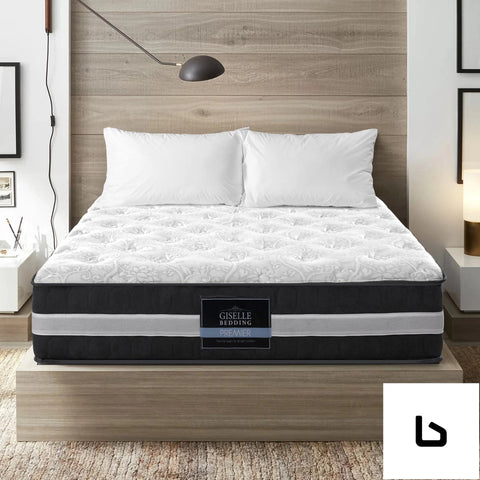 Queen mattress bed size 7 zone pocket spring medium firm