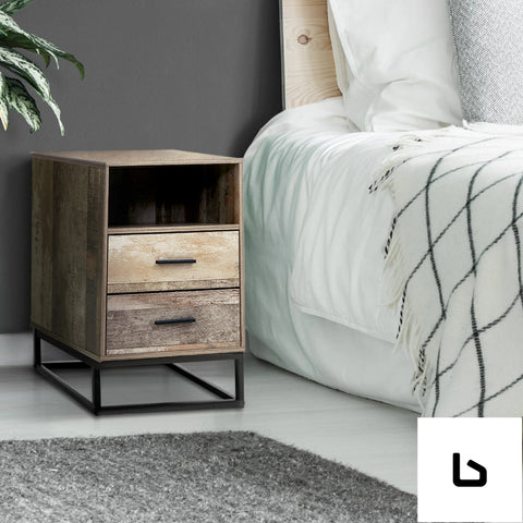Bf bedside tables drawers side table nightstand storage