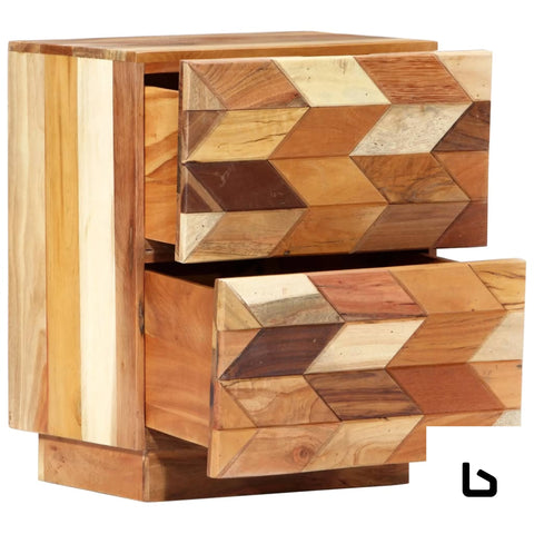 Riley wood bedside table - tables