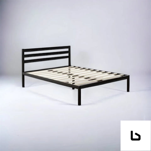 Sim black metal bed frame