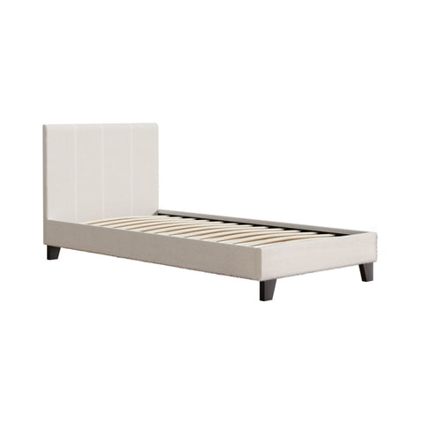 Single fabric boucle bed frame - frame