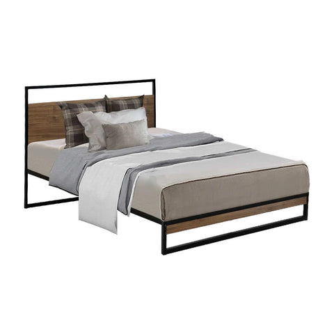 Single metal wooden bed frame - frame