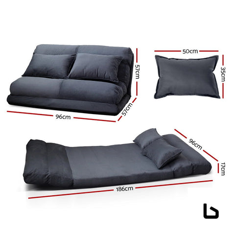 Lounge sofa bed floor recliner chaise chair folding