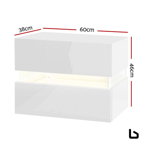 Switch 1 led rgb bedside table - tables