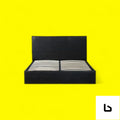 Tommi grey fabric gas lift bed frame