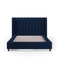 VALANCE Velvet Plush Denim Fabric Bed Frame (Australian Made) Bed Frame Bedroom Factory 