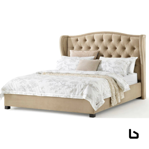 VAN Fabric Bed Frame - Australian Made Bed Frames Bed Frame Bedroom Factory 