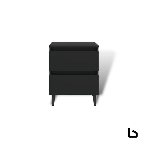 VEE BEDSIDE - Black - Bedside table