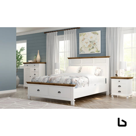 Virginia queen bed frame size mattress base with drawer