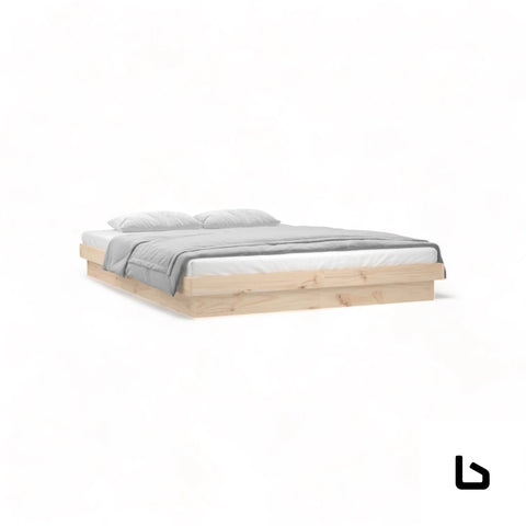 Walta white wood led rgb bed base