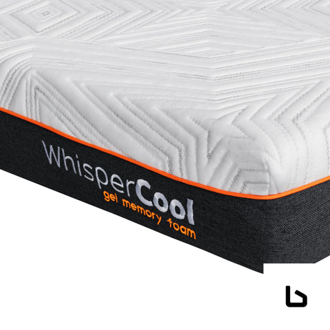Whispercool gel memory foam king single mattress