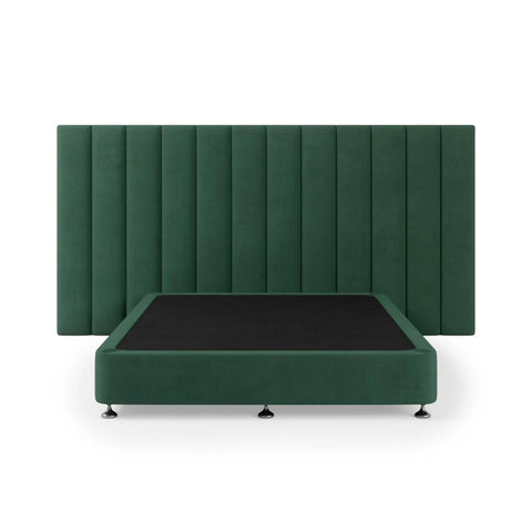 WILLOW TALL Plush Forest Velvet Fabric Bed Frame (Australian