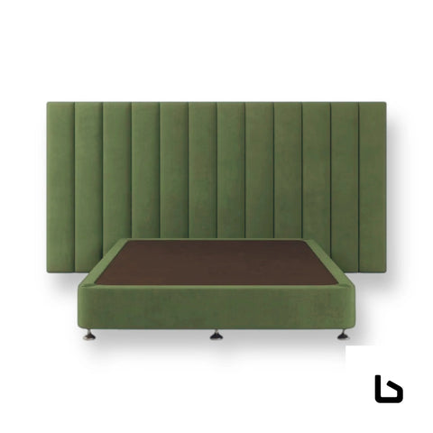 WILLOW TALL Plush Forest Velvet Fabric Bed Frame (Australian