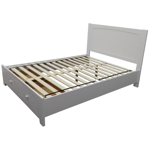 Wisteria bed frame queen size mattress base storage drawer